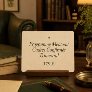 Programme Mentorat Cadres Confirmés Trimestral